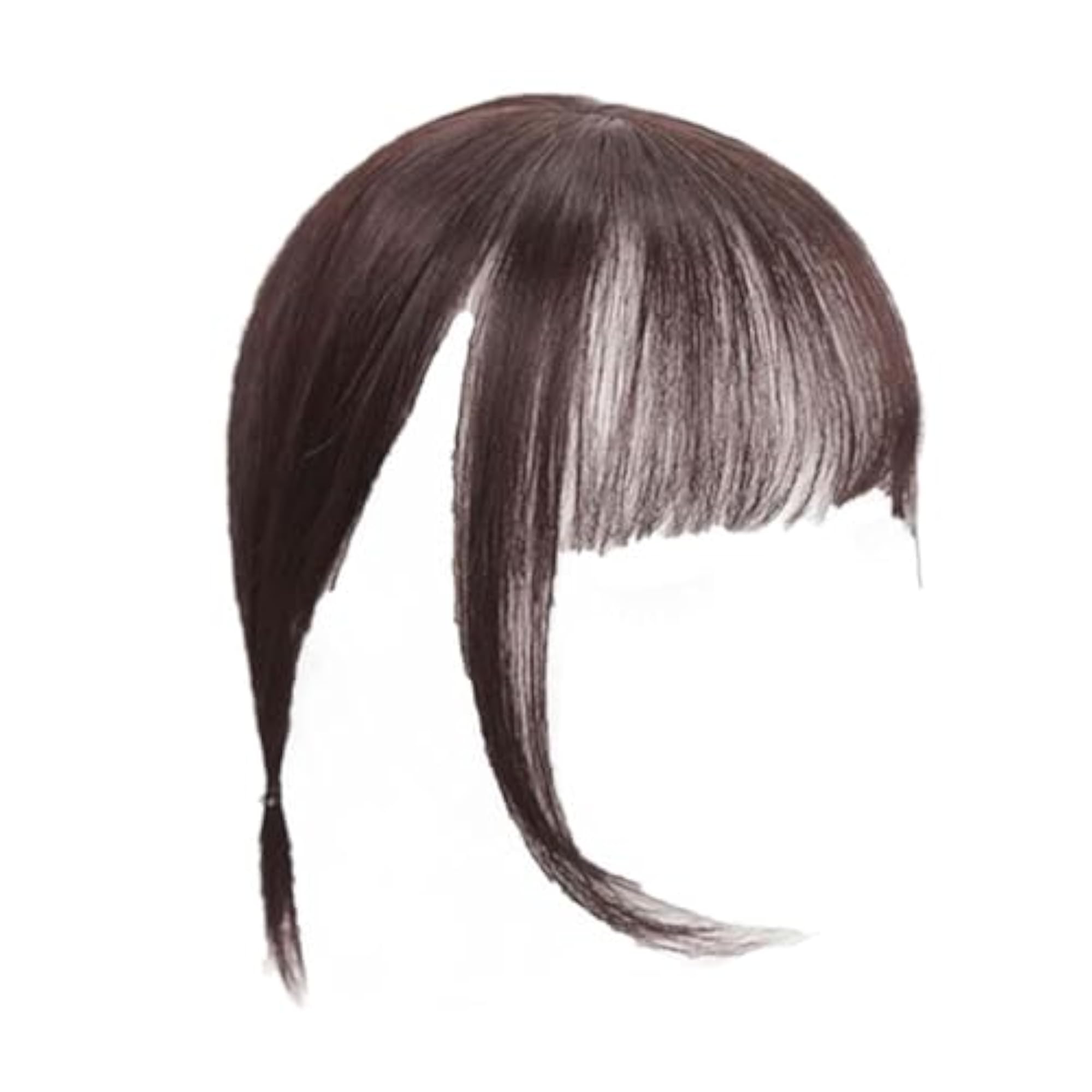 Light Brown Clip-In Fringe Bangs Hair Extension for Daily Use